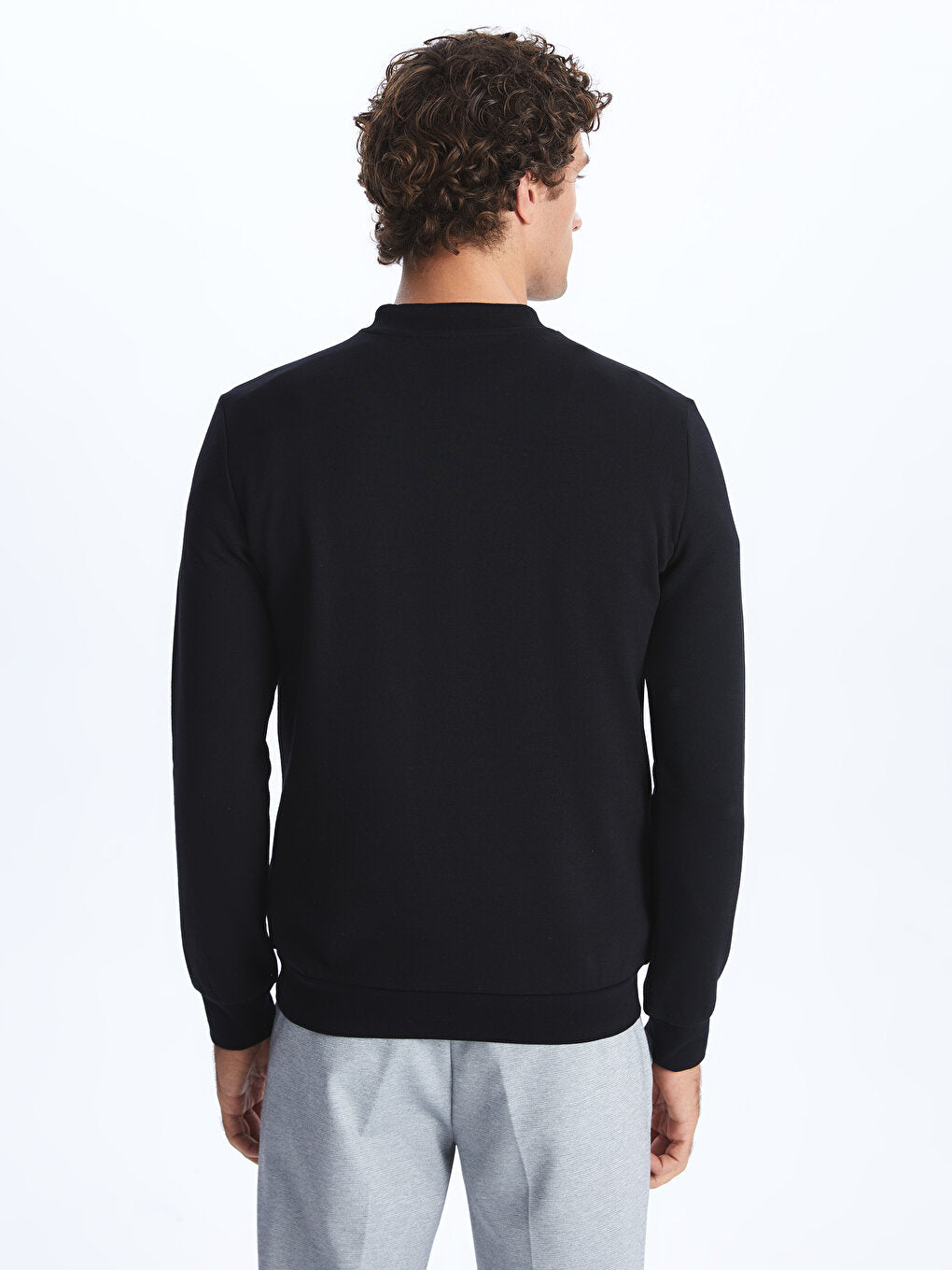 Crew Neck Long Sleeve Men's Sweatshirt