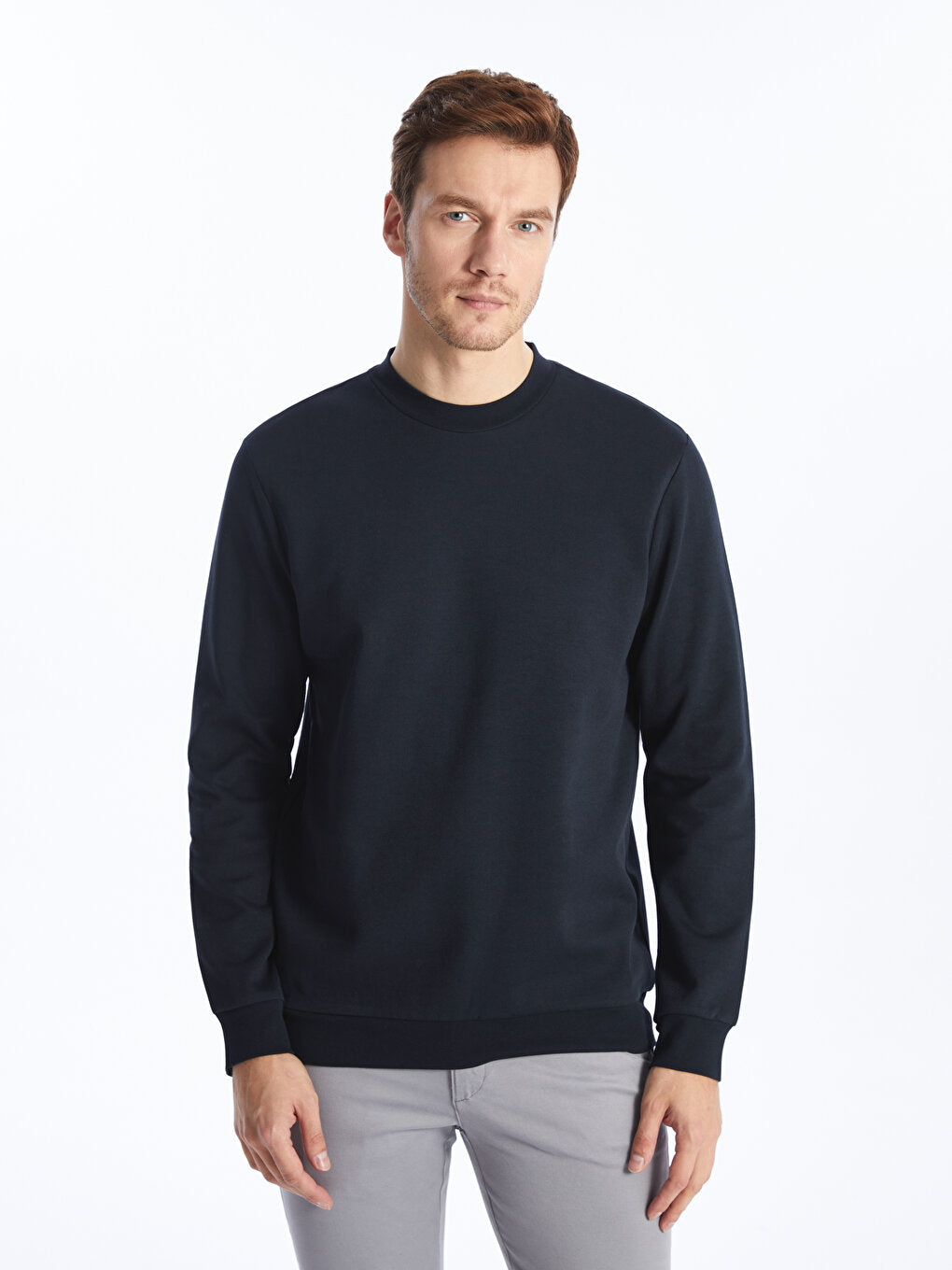 Crew Neck Long Sleeve Men's Sweatshirt