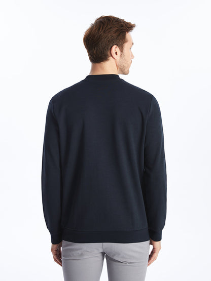 Crew Neck Long Sleeve Men's Sweatshirt