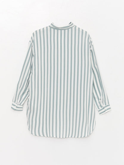 Striped Long Sleeve Oversize Women's Shirt