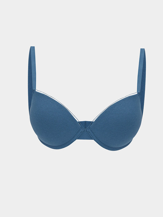 Underwire Half Padded Plain T-Shirt Bra