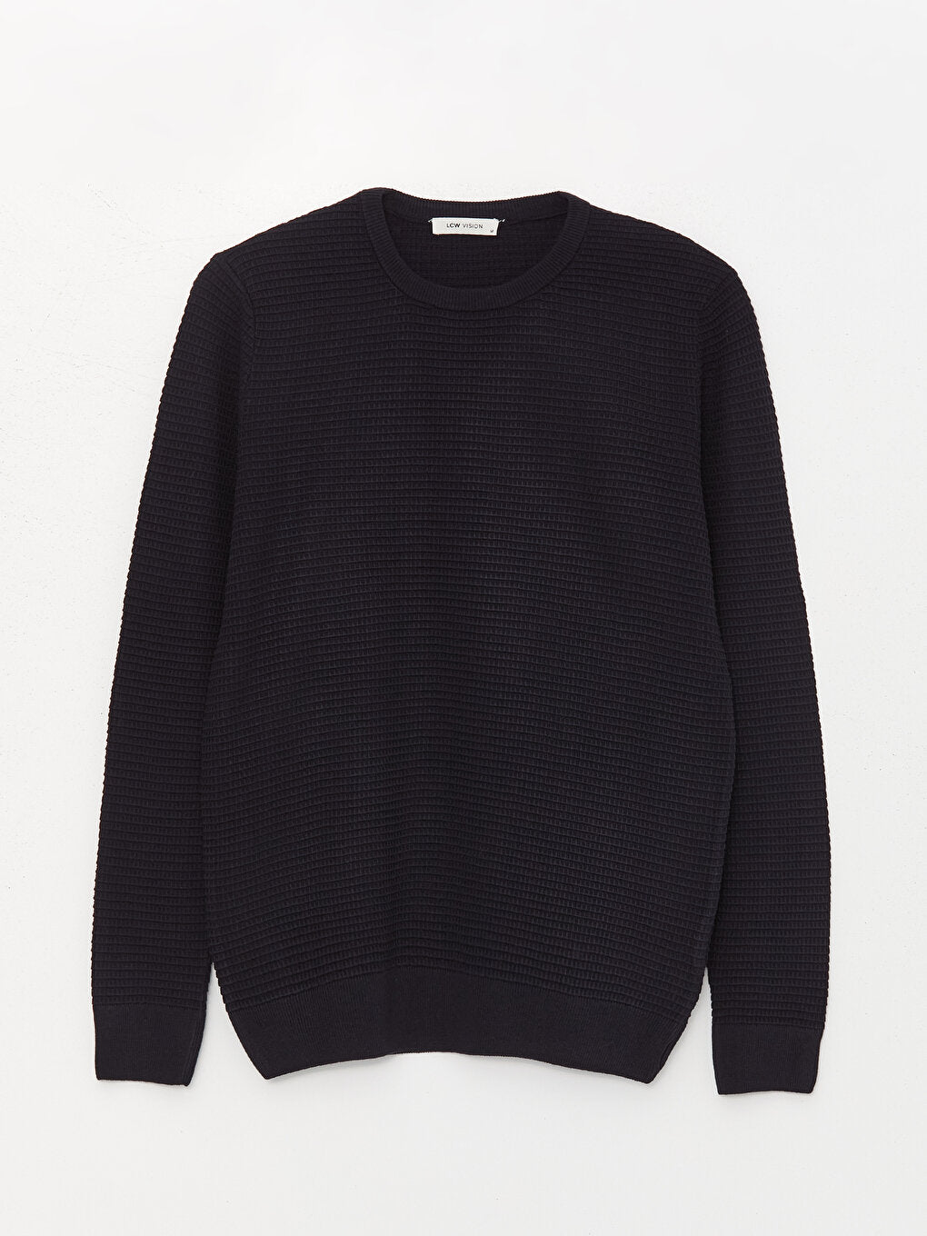 Crew Neck Long Sleeve Men's Knitwear Sweater