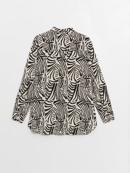 Patterned Long Sleeve Women's Shirt