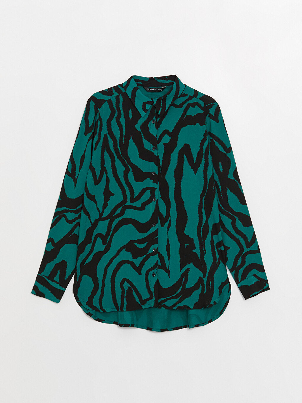 Patterned Long Sleeve Women's Shirt