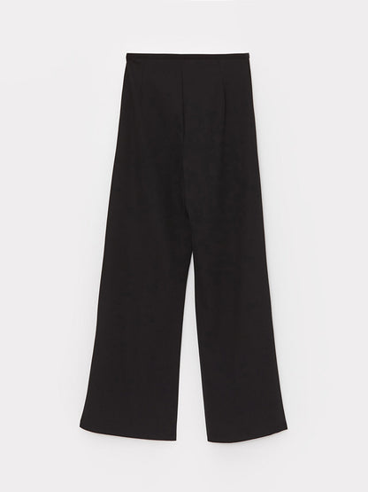 Standard Fit Straight Wide Leg Women's Trousers