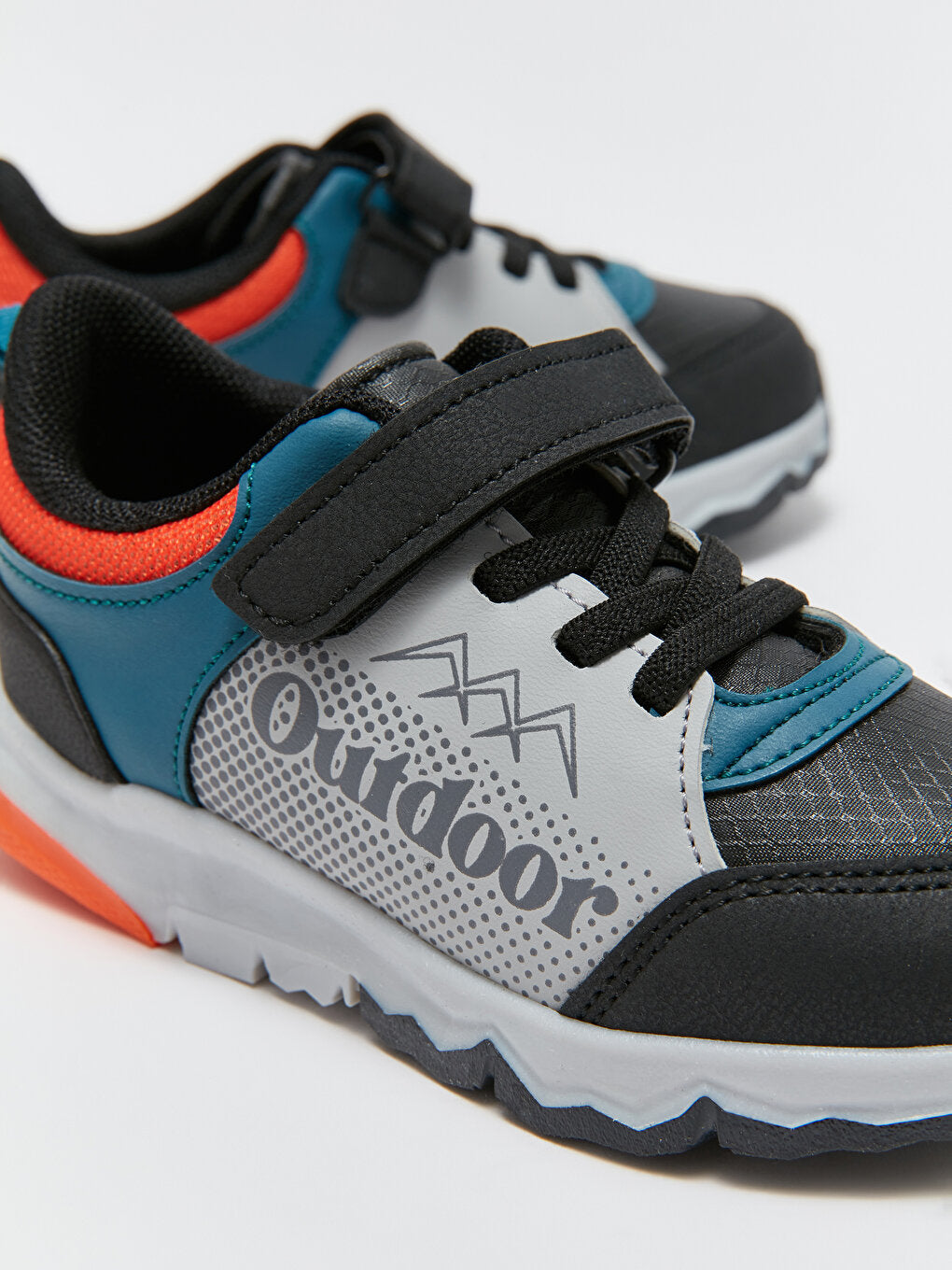 Boys' Trekking Shoes with Laces and Velcro