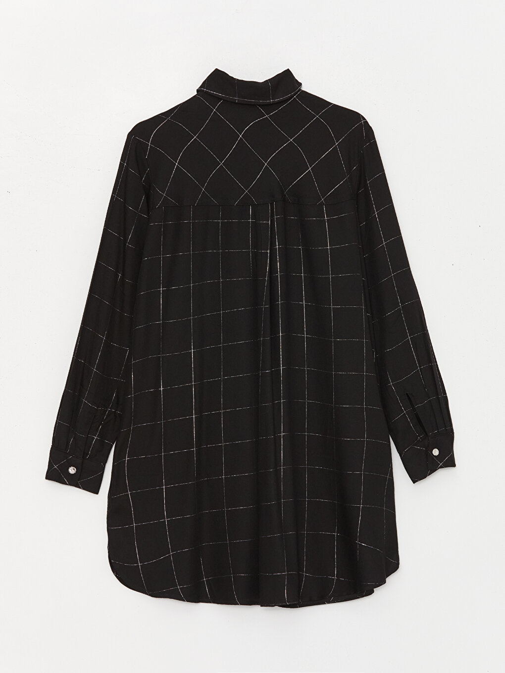 Plaid Long Sleeve Women's Shirt Tunic