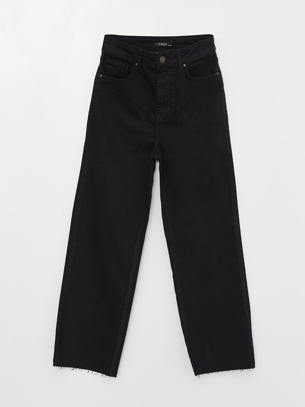 High Waist Straight Fit Women's Jean Trousers