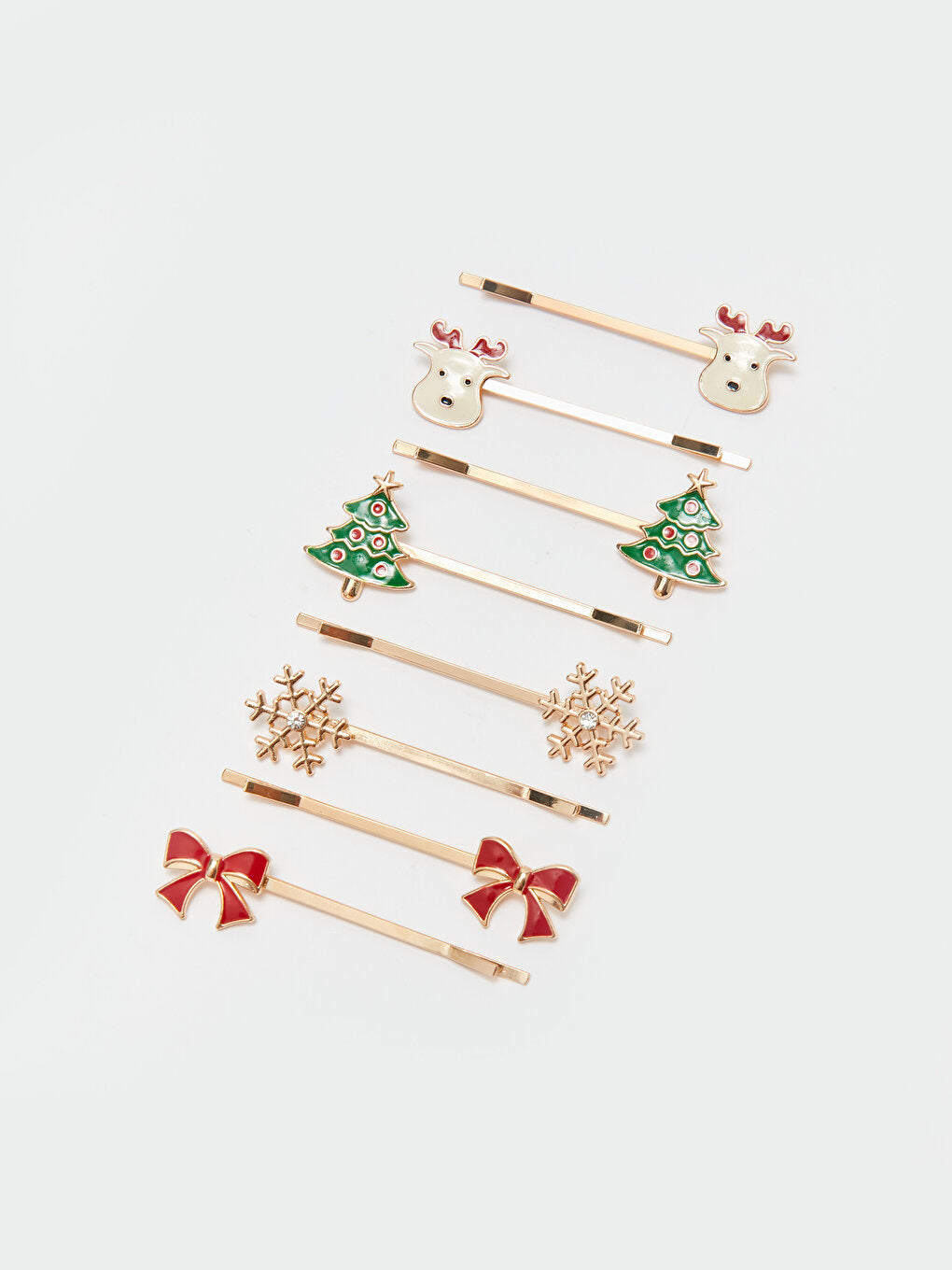 New Year Themed Girl's Hair Clip Set