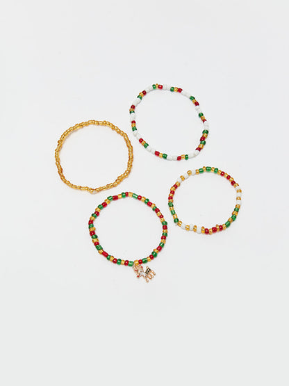 Christmas Themed Girls' Bracelet 4 pcs