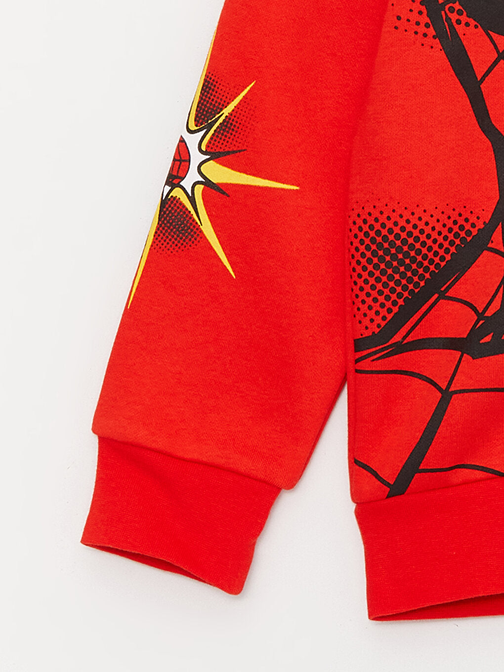 Hooded Spiderman Printed Long Sleeve Boys Zipper Sweatshirt