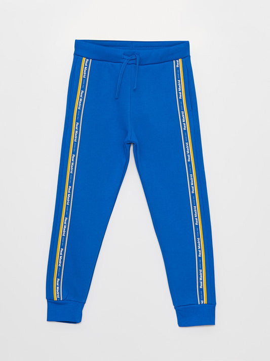 Printed Boys' Jogger Sweatpants with Elastic Waist