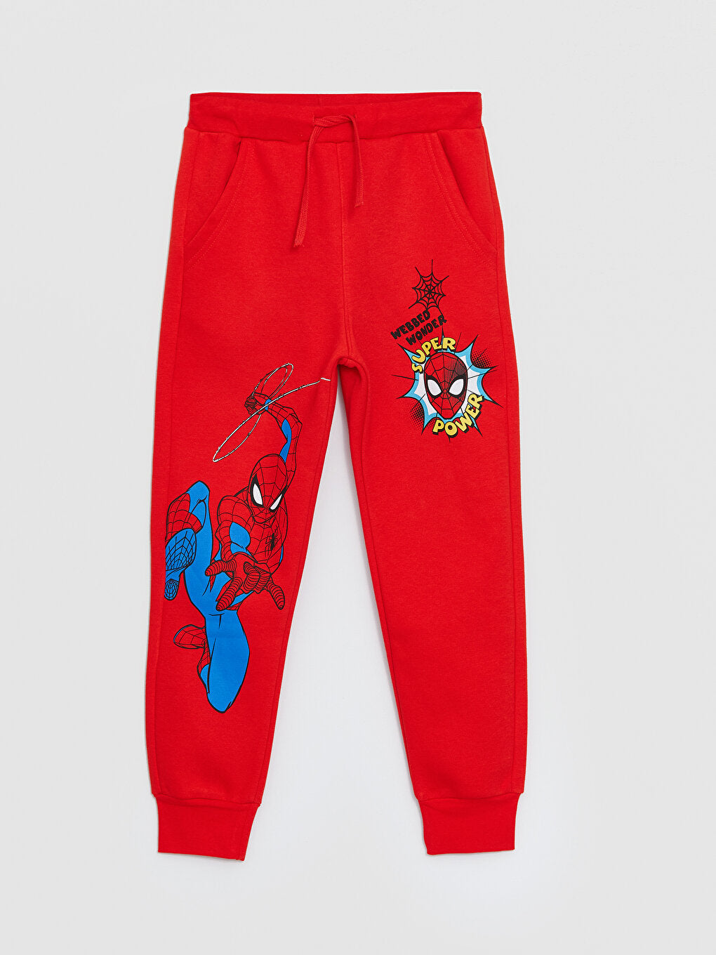 Spiderman Printed Boys' Jogger Sweatpants with Elastic Waistband