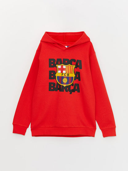 Barcelona Printed Boys Hoodie