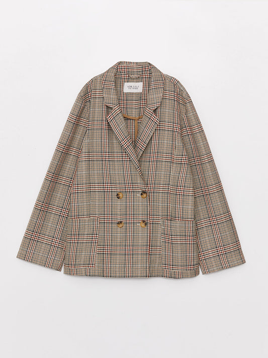 Plaid Girl's Blazer Jacket