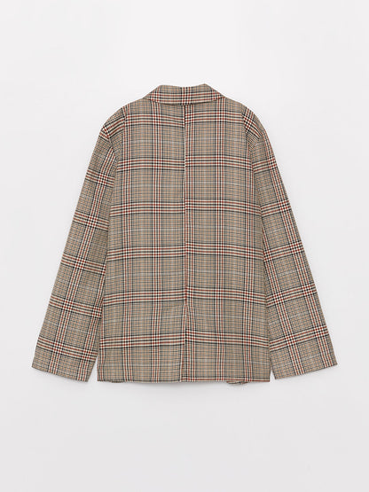 Plaid Girl's Blazer Jacket