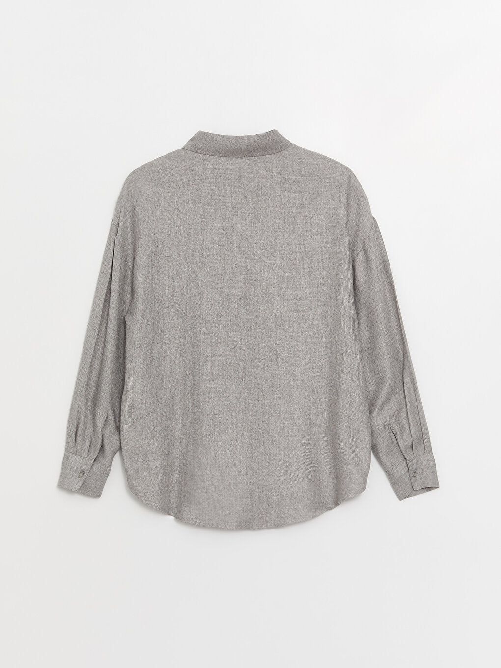 Plain Long Sleeve Oversize Women's Shirt