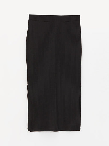 Women's Pencil Skirt with Elastic Waist