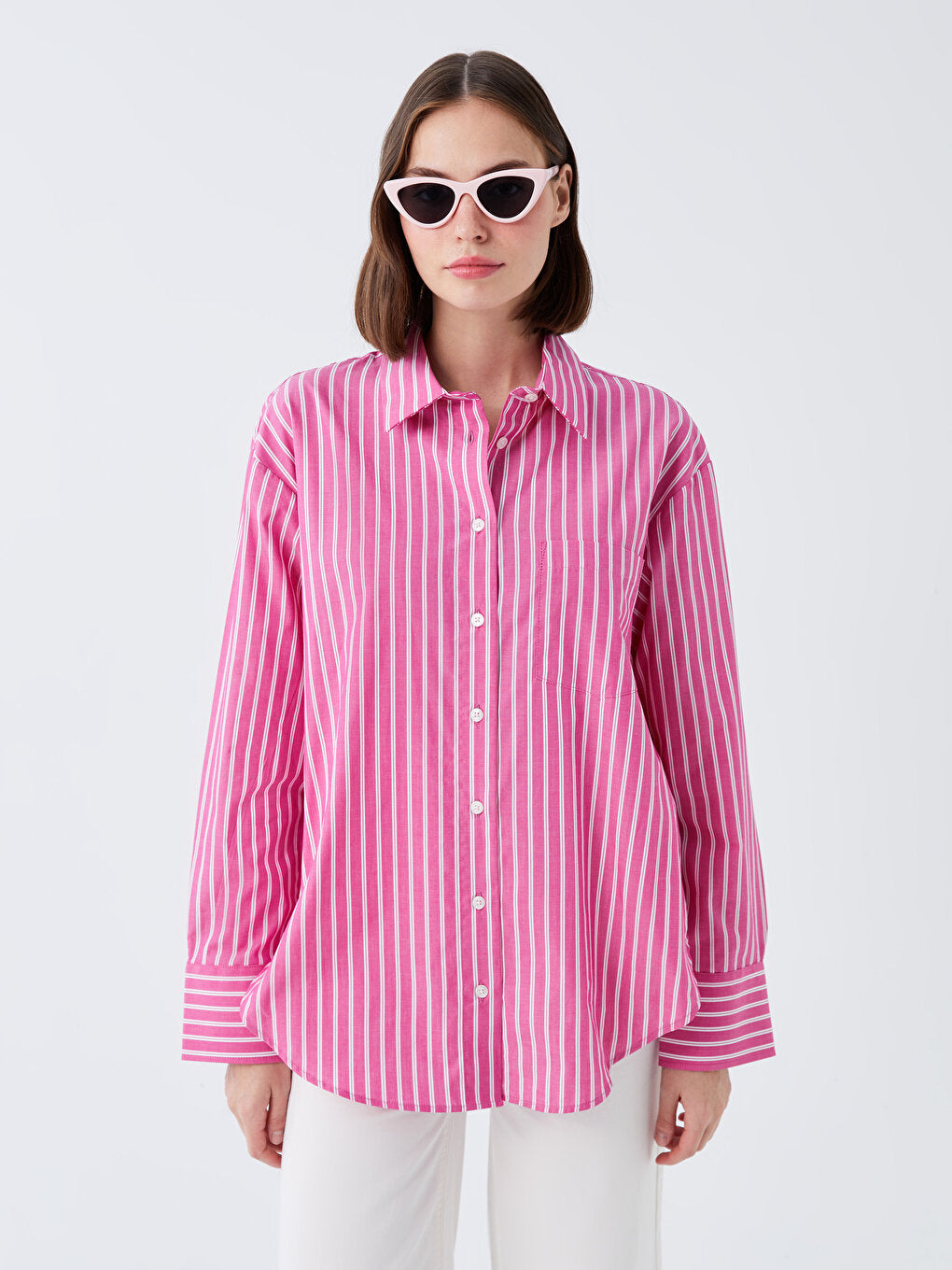 Striped Long Sleeve Women's Shirt