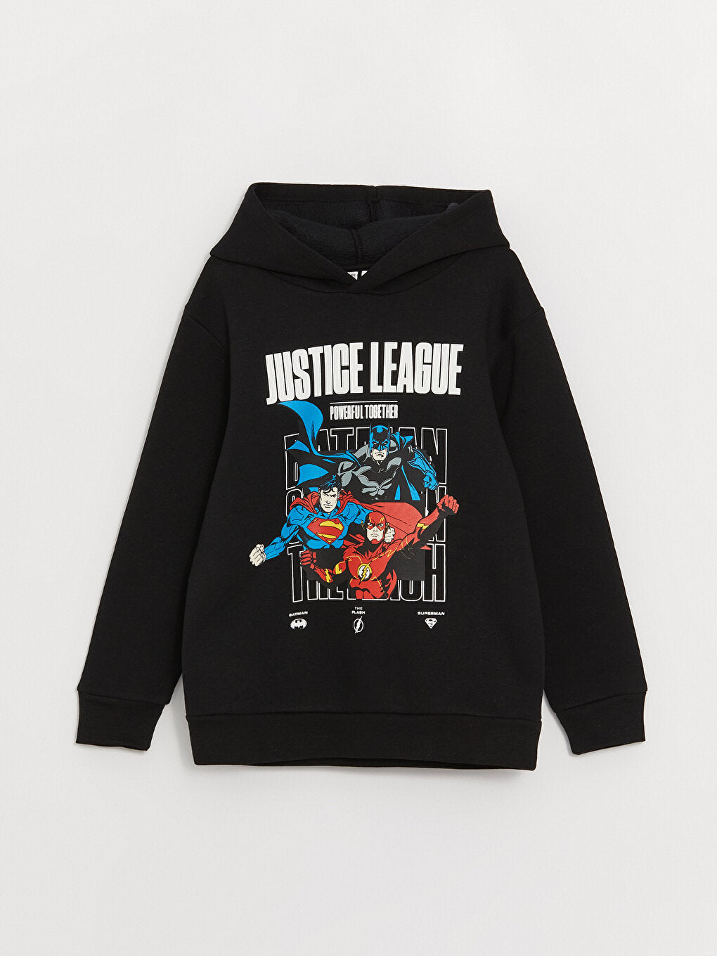 Justice League Printed Long Sleeve Boys Hoodie