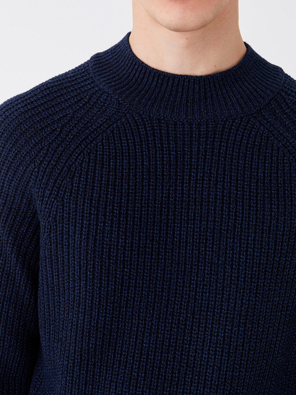 Half Turtleneck Long Sleeve Men's Knitwear Sweater