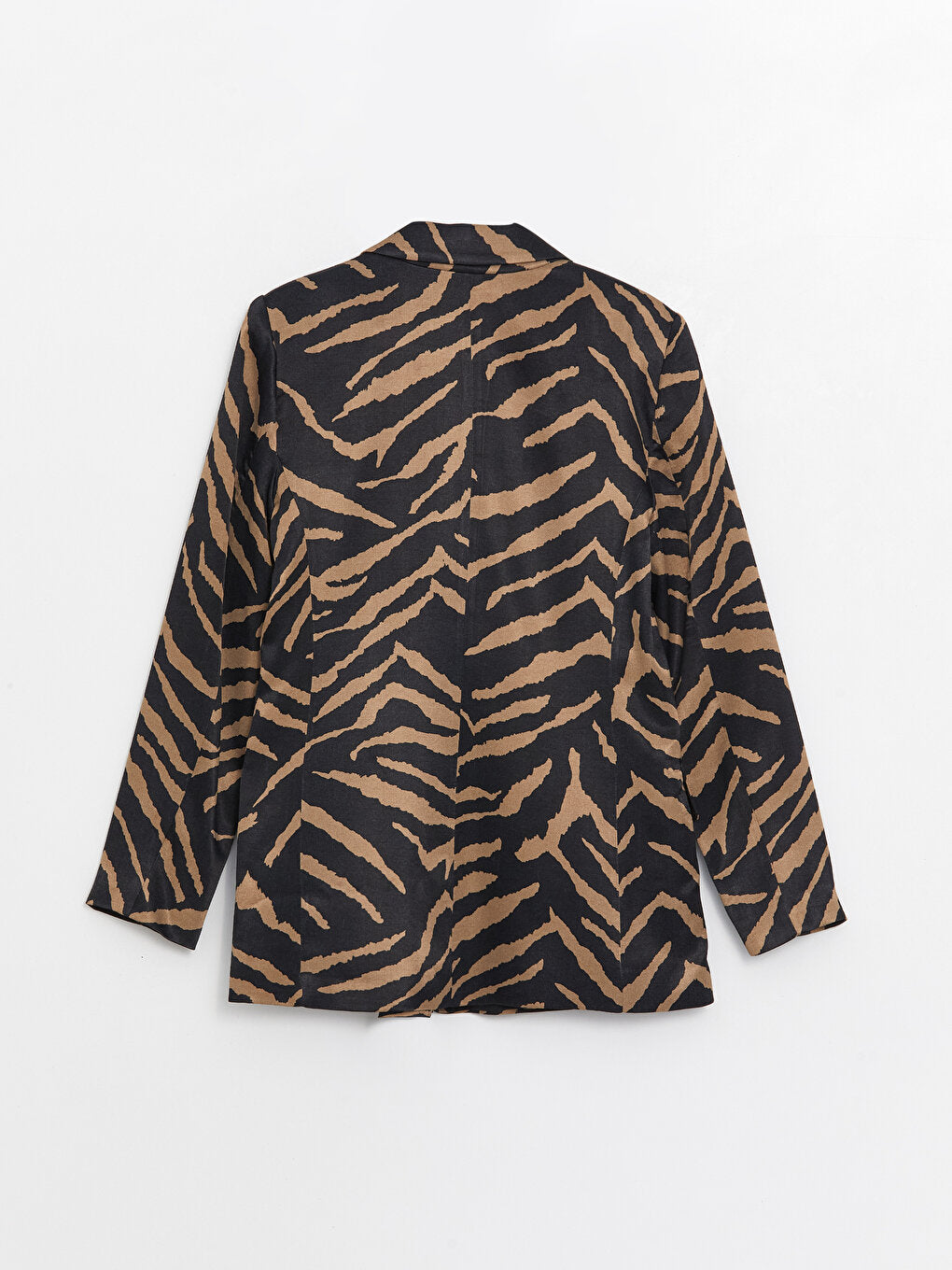 Patterned Long Sleeve Women's Blazer Jacket