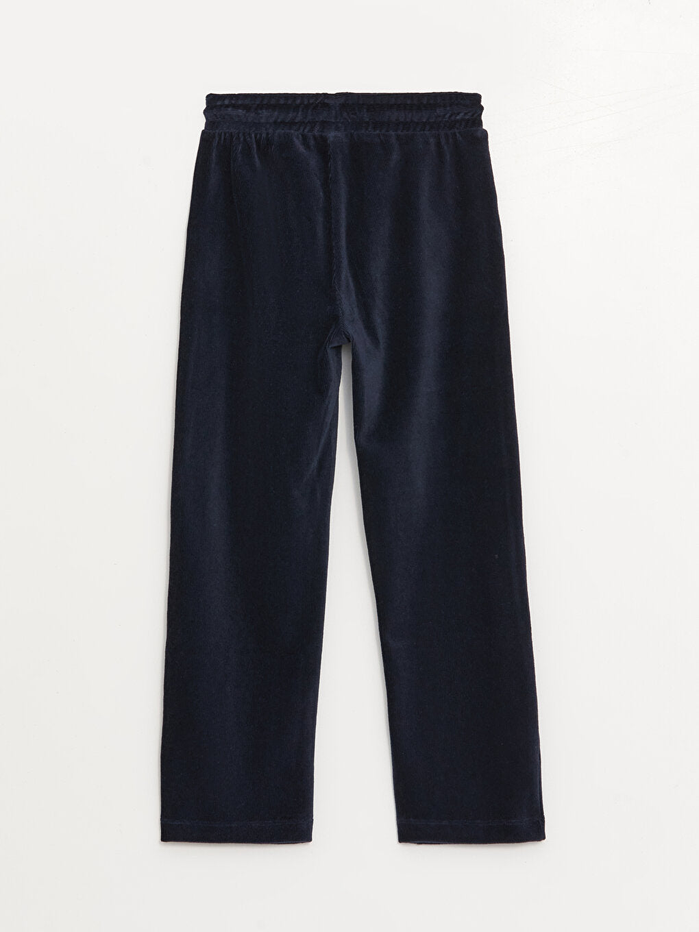 Basic Velvet Girls' Sweatpants with Elastic Waist