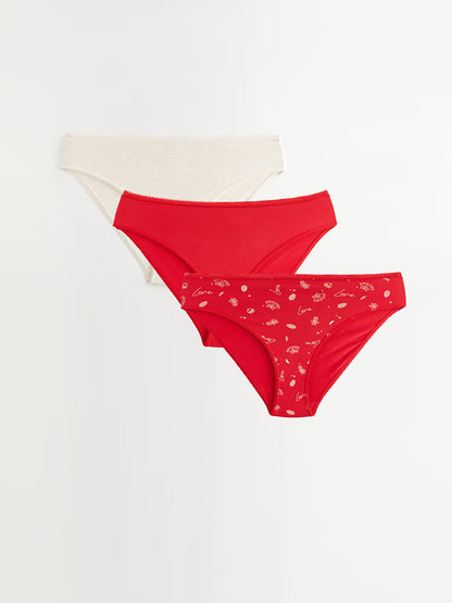 Patterned Bikini Panties 3 Pack