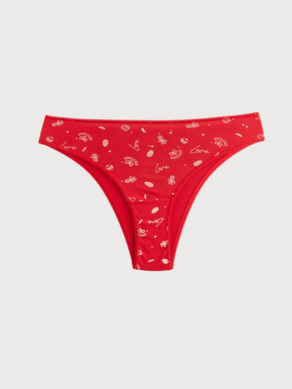 Patterned Brazilian Panties 3 Pack