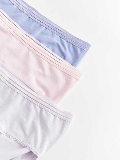 Plain Hipster Panties 3 Pack