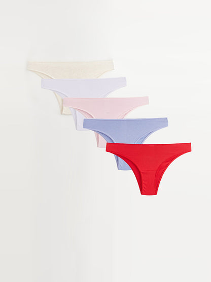 Plain Brazilian Panties 5 Pack