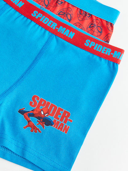 Spiderman Printed Cotton Boys Boxer 2-pack