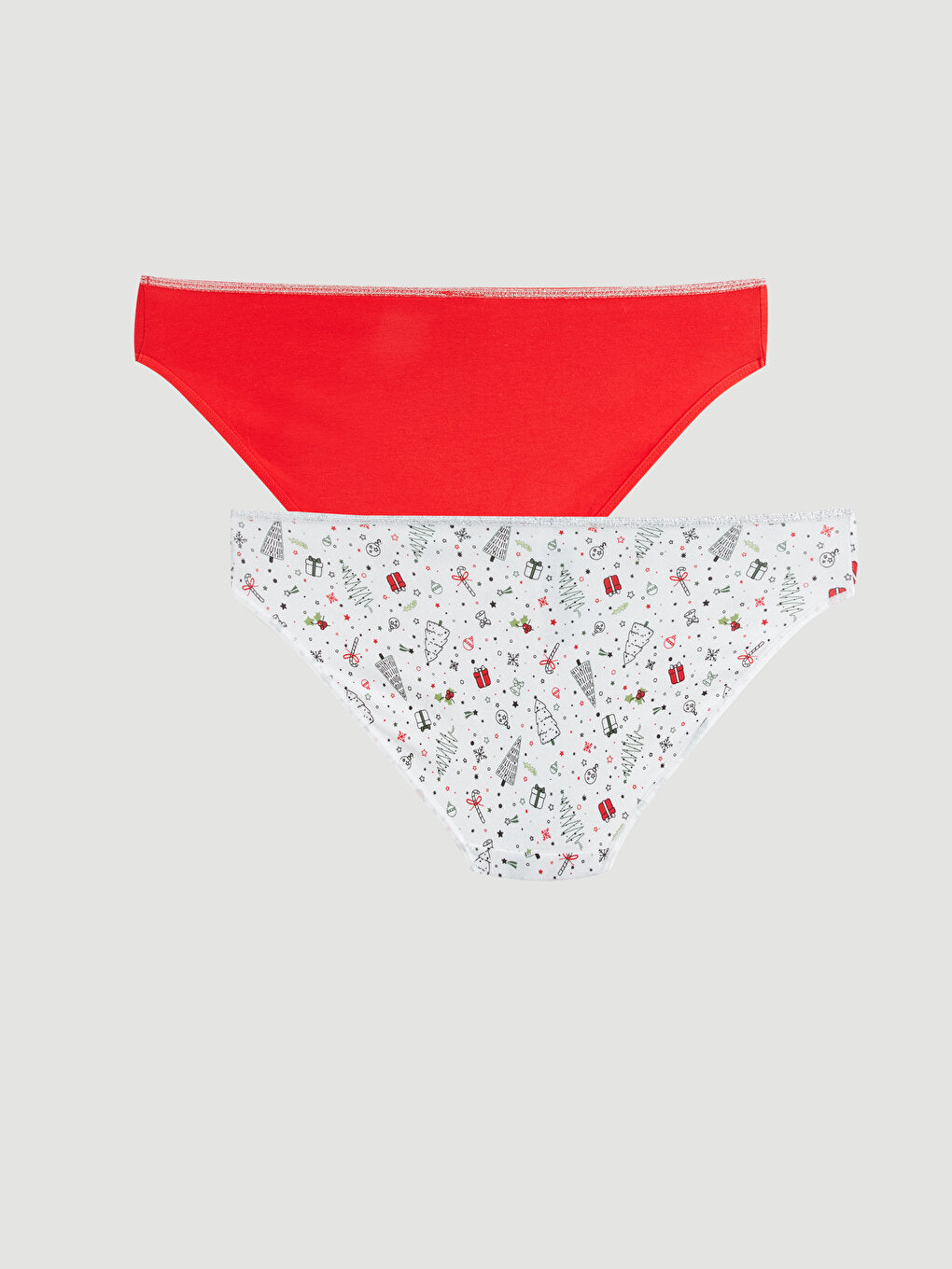 Christmas Themed Bikini Panties 2 Pack