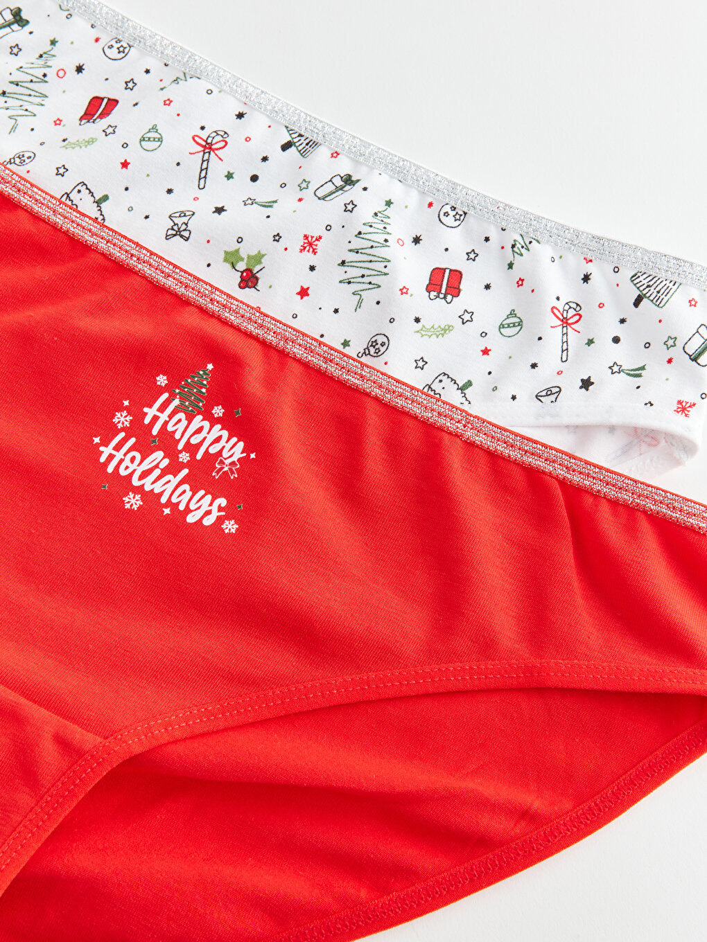 Christmas Themed Bikini Panties 2 Pack