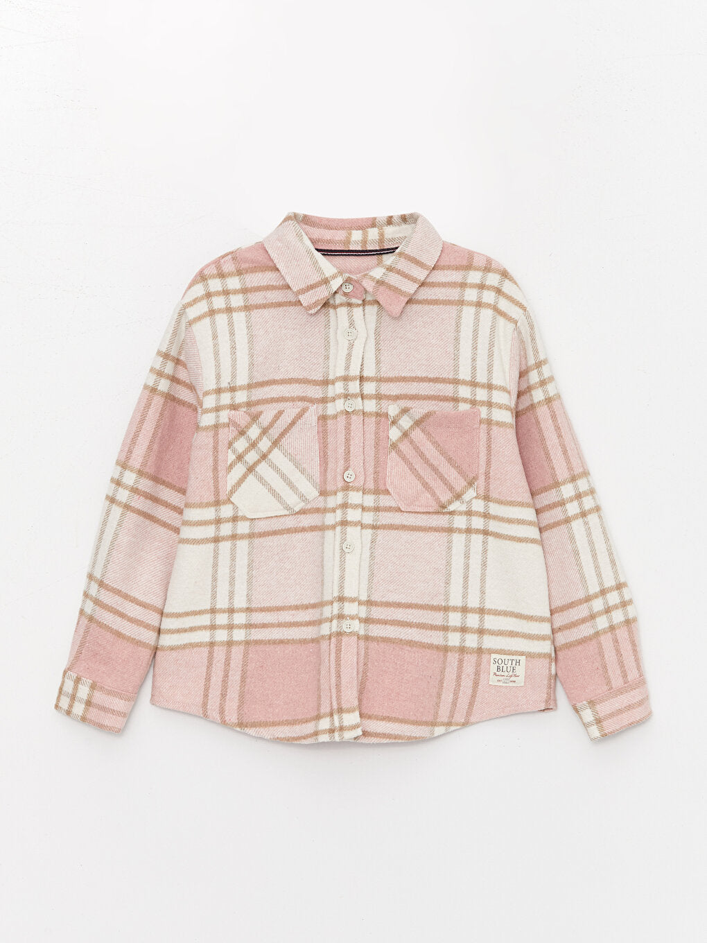 Plaid Long Sleeve Girl's Shirt Jacket