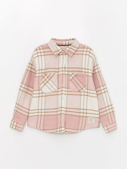 Plaid Long Sleeve Girl's Shirt Jacket