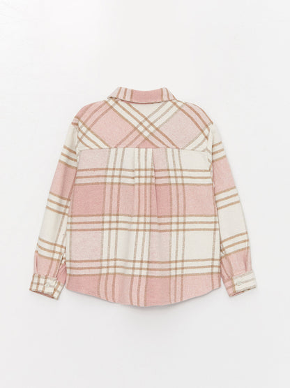 Plaid Long Sleeve Girl's Shirt Jacket