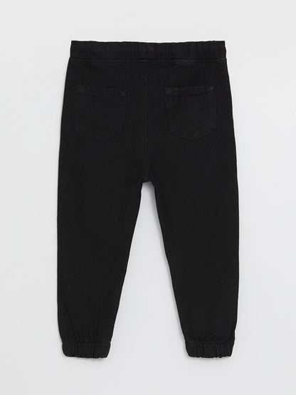 Basic Baby Boy Trousers with Elastic Waist