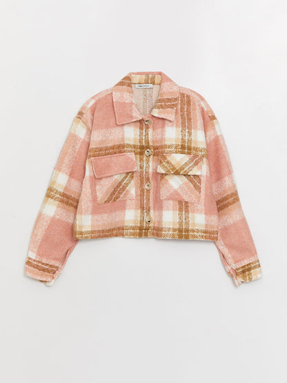 Plaid Long Sleeve Flannel Women's Shirt Jacket