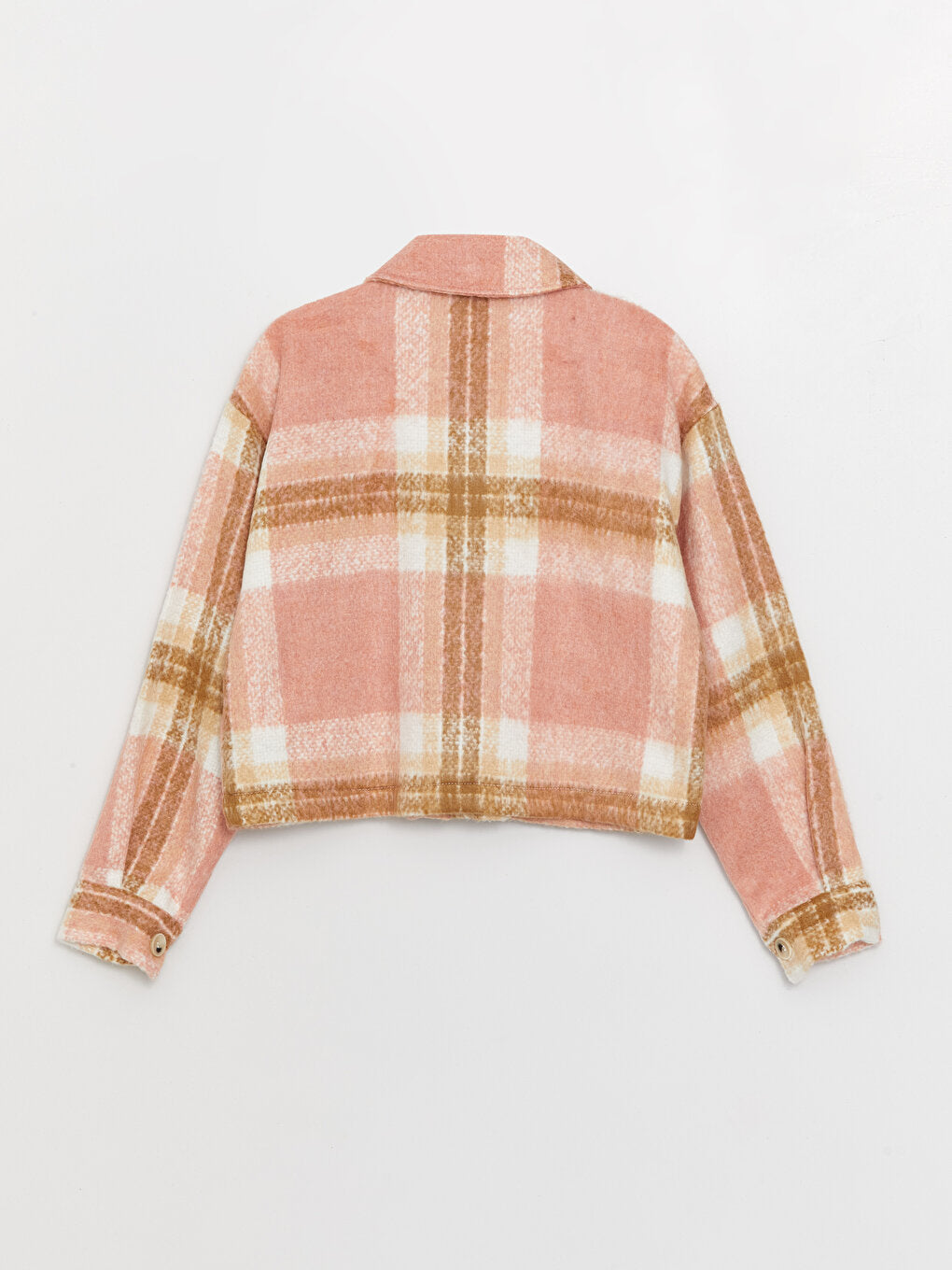 Plaid Long Sleeve Flannel Women's Shirt Jacket