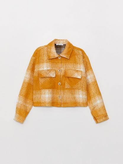 Plaid Long Sleeve Flannel Women's Shirt Jacket