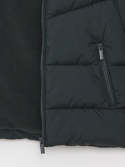 Hooded Basic Boy's Puffer Coat