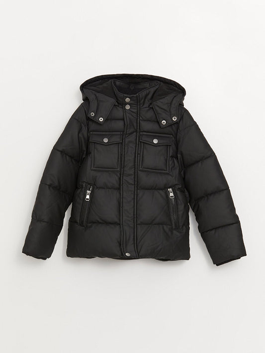 Hooded Boy's Puffer Coat