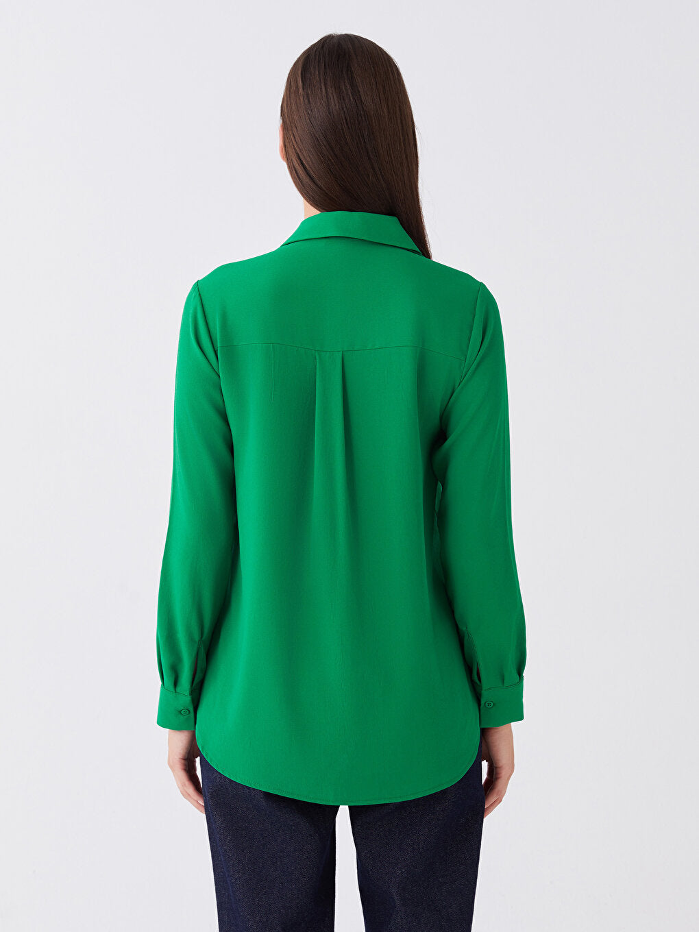 Plain Long Sleeve Women's Shirt