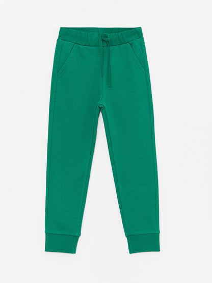 Basic Boy's Jogger Sweatpants with Elastic Waist