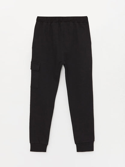 Basic Boy's Jogger Sweatpants with Elastic Waist