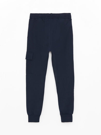 Basic Boy's Jogger Sweatpants with Elastic Waist