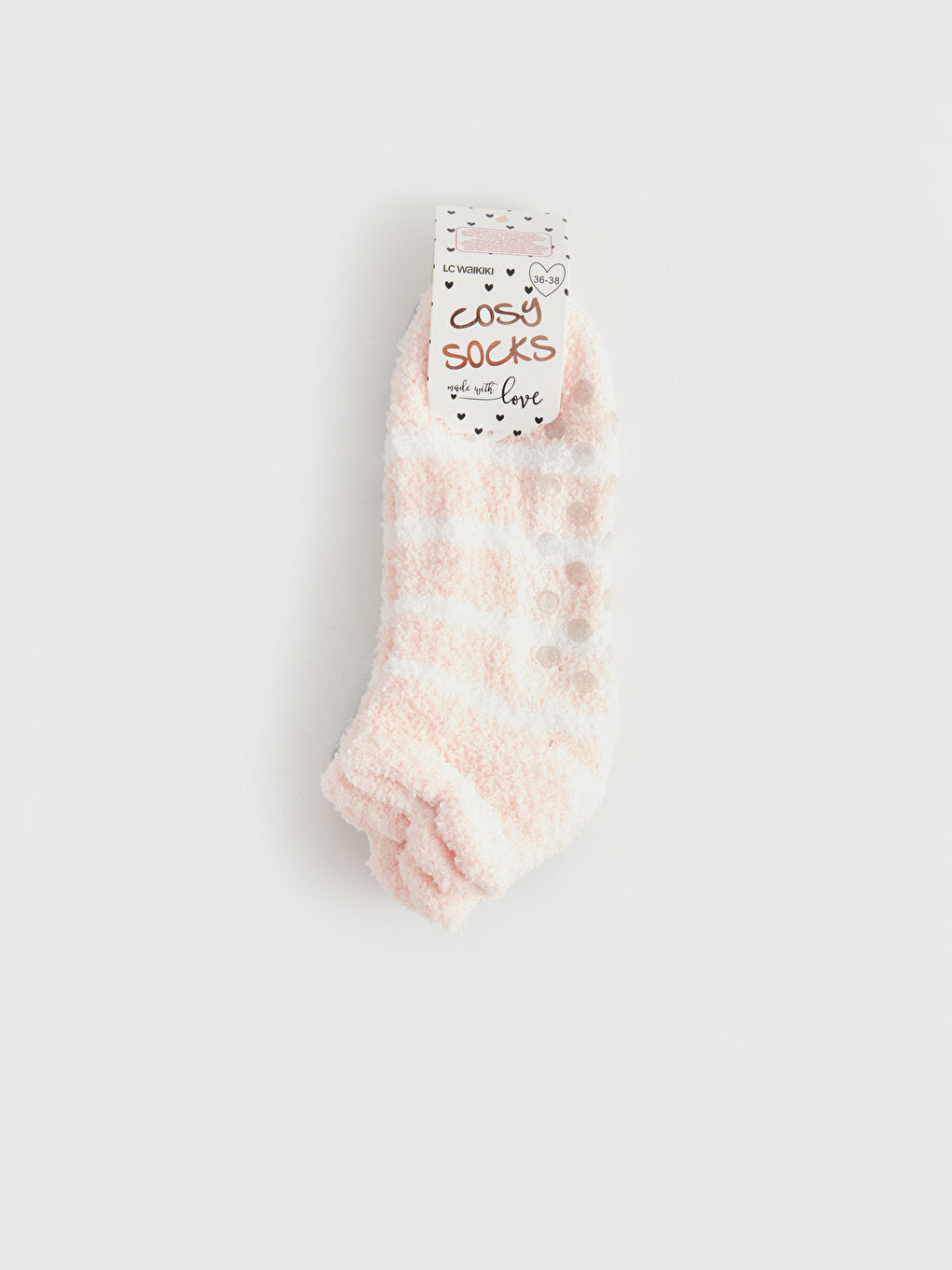 Striped Non-Slip Sole Women's Home Socks 2 Pack