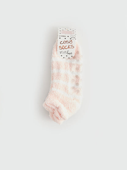 Striped Non-Slip Sole Women's Home Socks 2 Pack