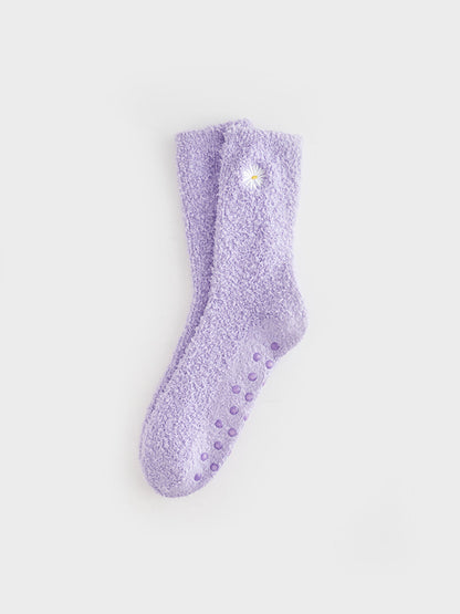 Embroidered Women's Home Socks